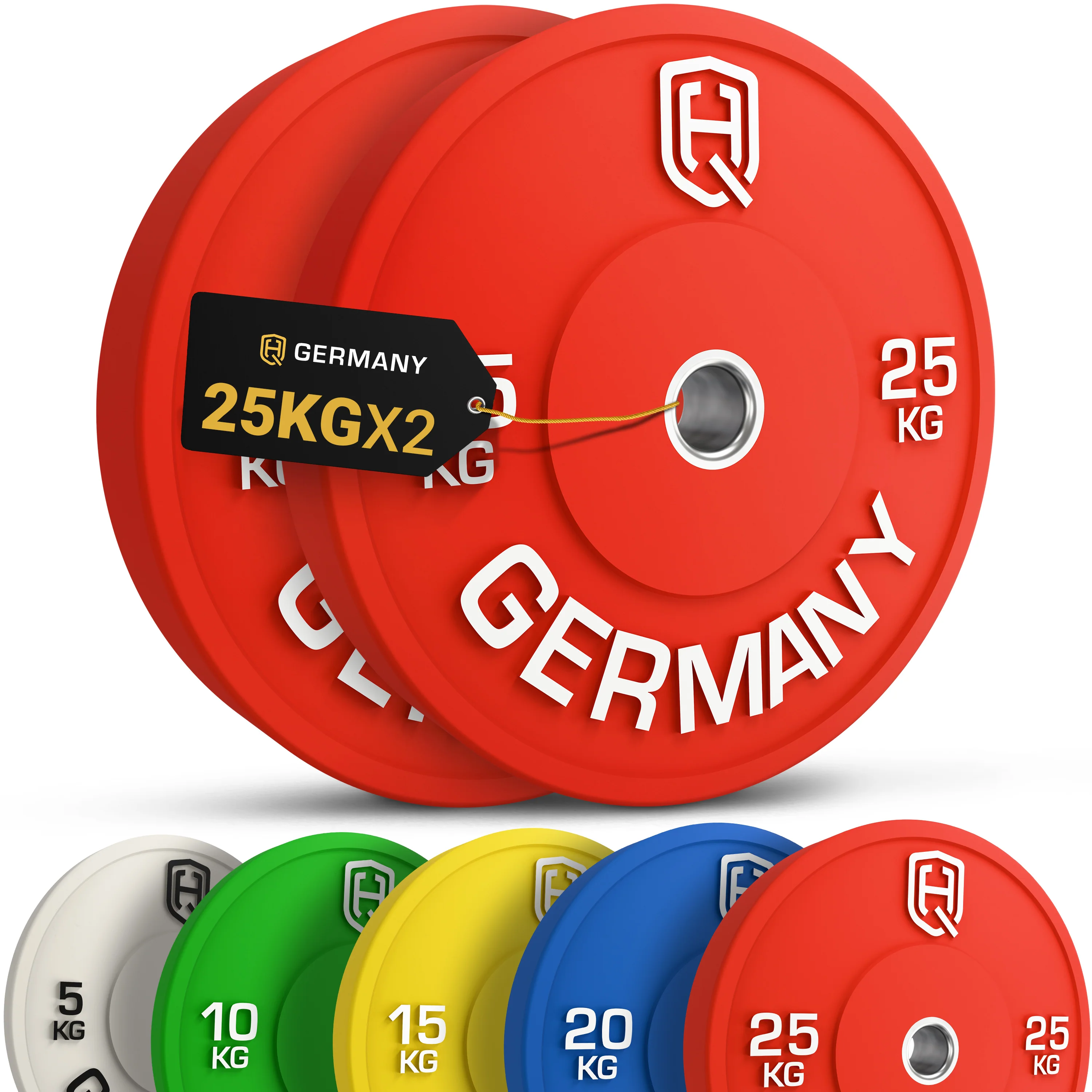 Olympic Bumper Plates 5-25KG | Paar/Set - Image 6